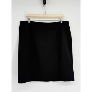 George Sz 16 Black Knee Length Pencil Skirt Business Casual Work Office Style‎